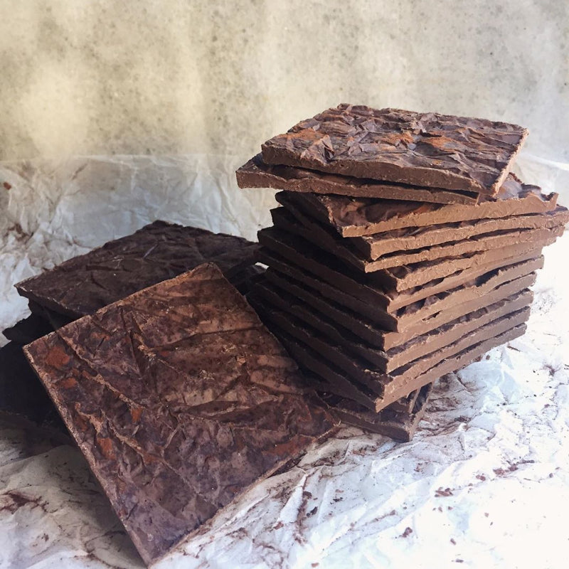 Milk Chocolate Shards, with Vanilla & Black Lava Salt
